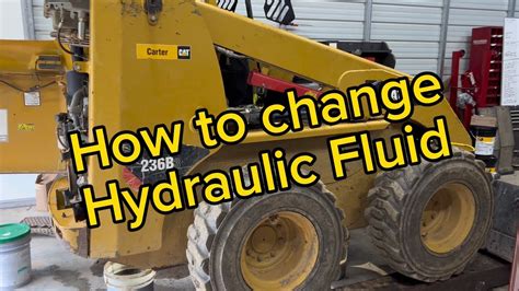 caterpillar skid steer fluids change infor